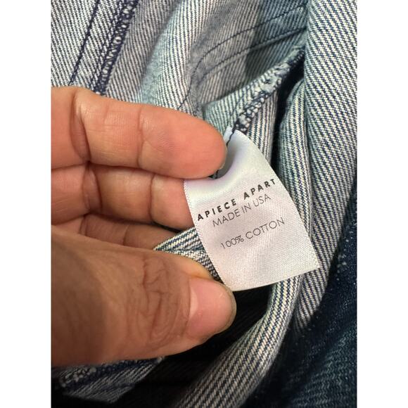 APIECE APART Fernwood Denim A-line Dress size 2 / US XS - Picture 8 of 12